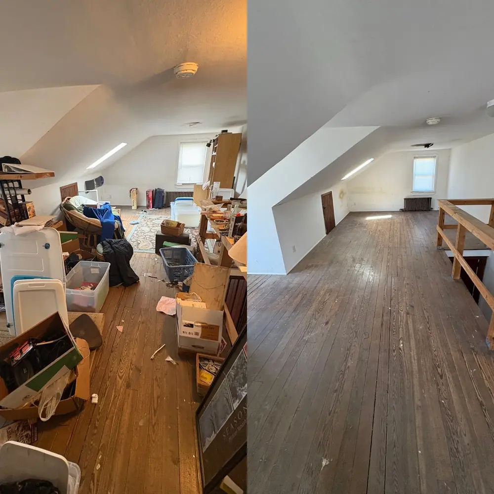 Estate cleanout before after deceased home cleanup